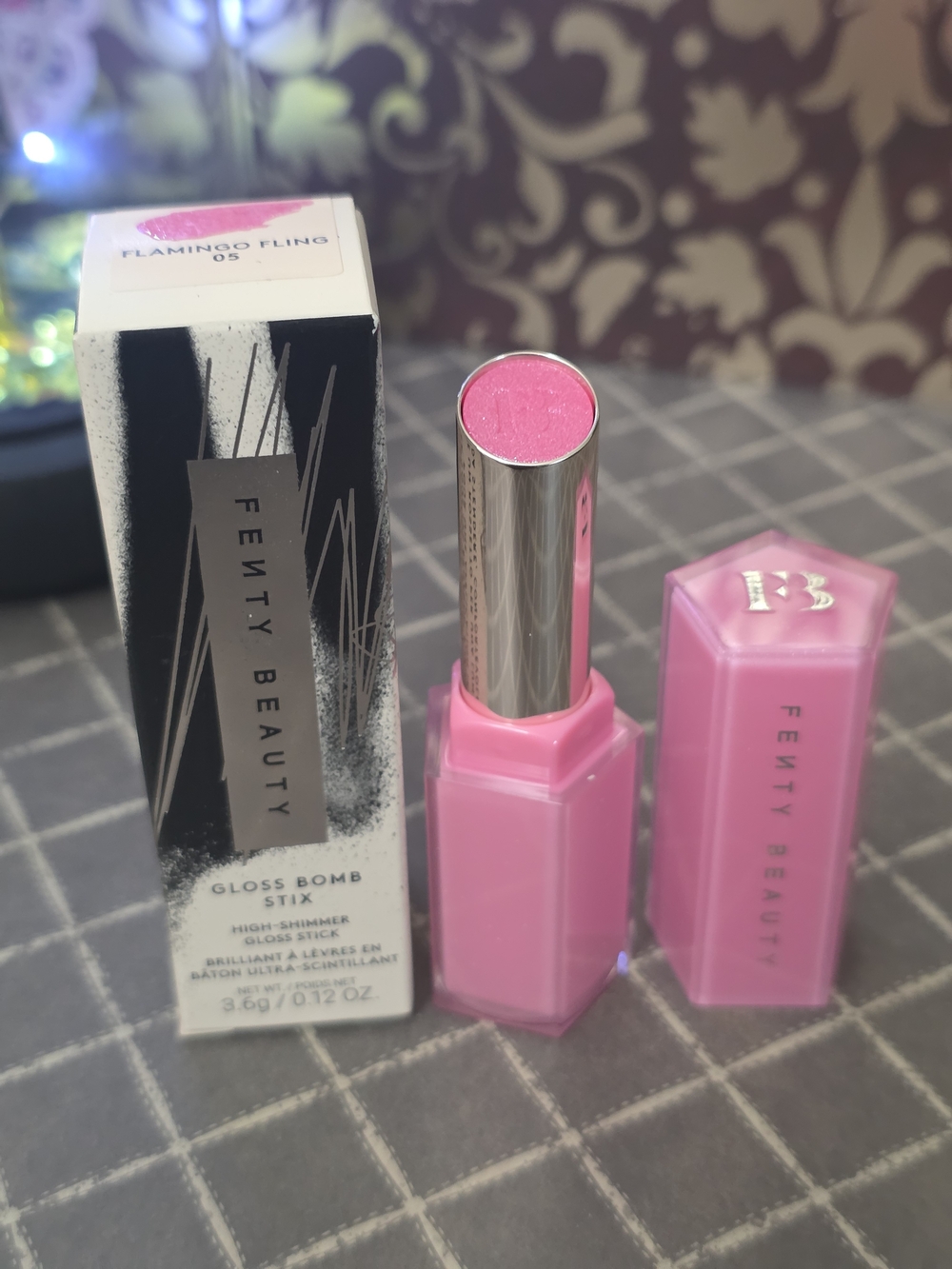 Fenty Beauty Gloss Bomb Stix — Flamingo Fling Pink
